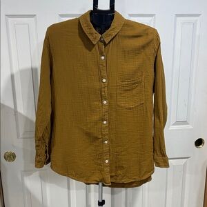 Universal Thread Mustard Brown Button Down Shirt